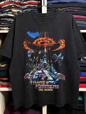 Rare Transformers The Movie  Black Tee